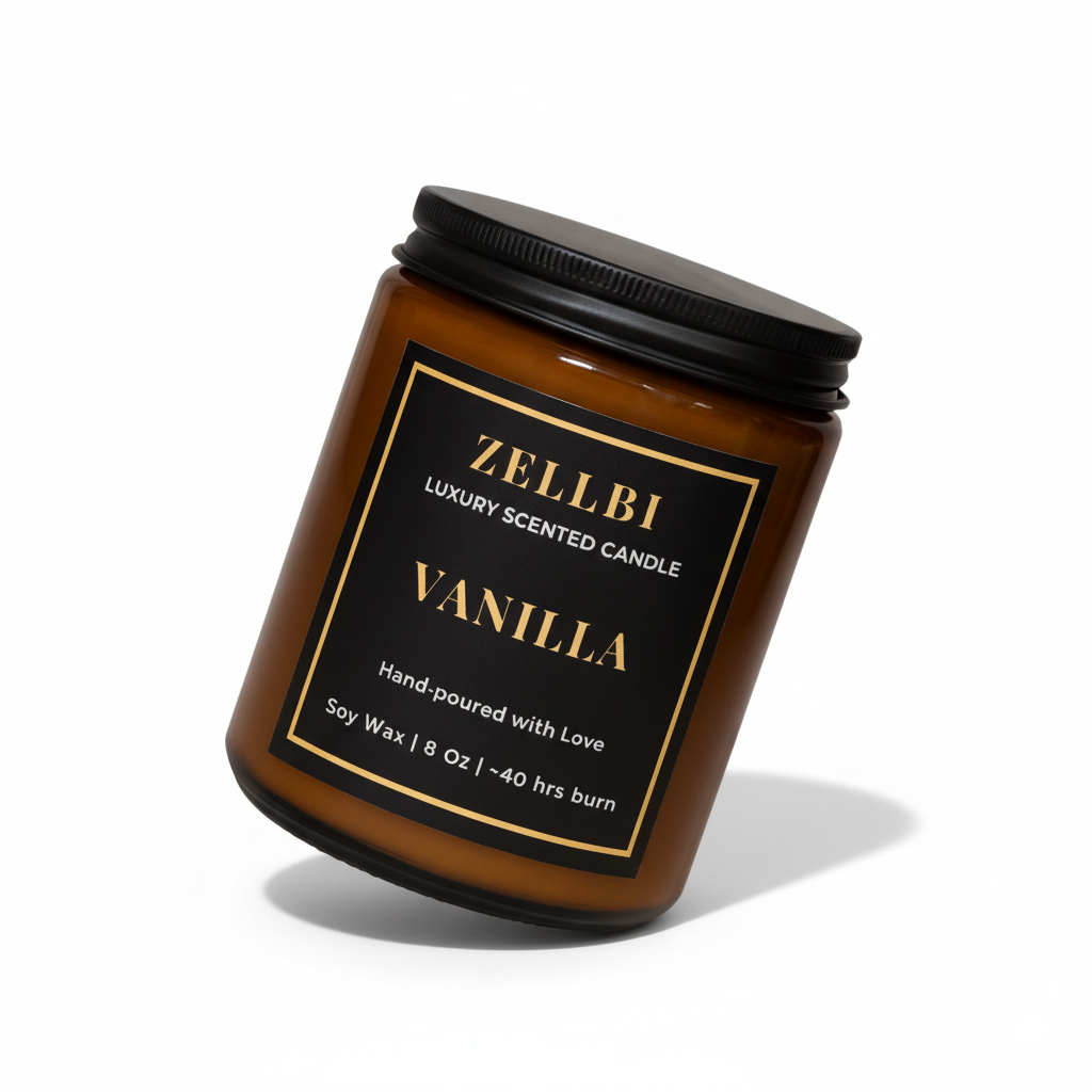 Vanila - Amber Glass Jar