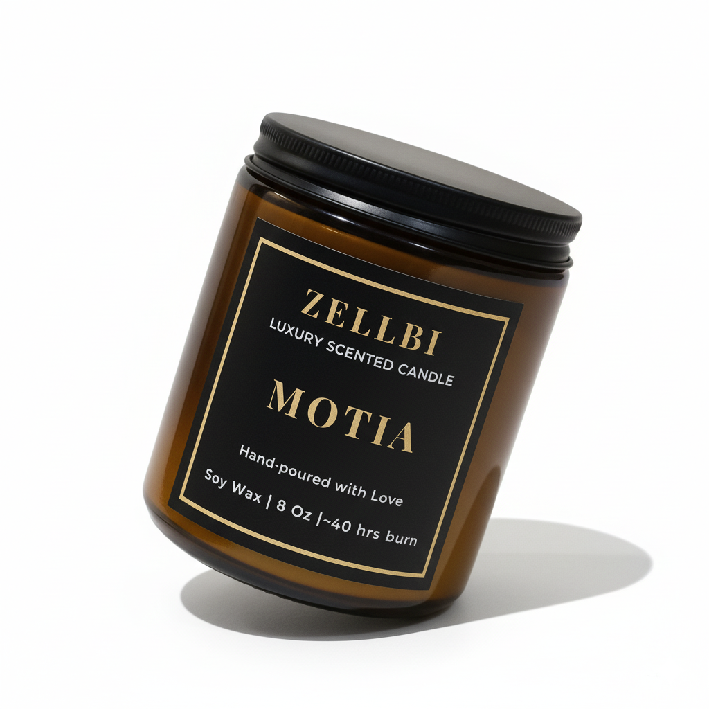 Motia - Amber Glass Jar