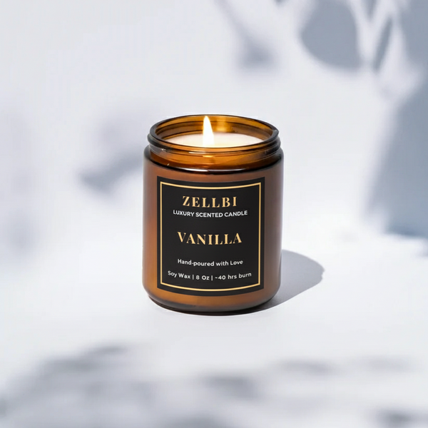 Vanila - Amber Glass Jar